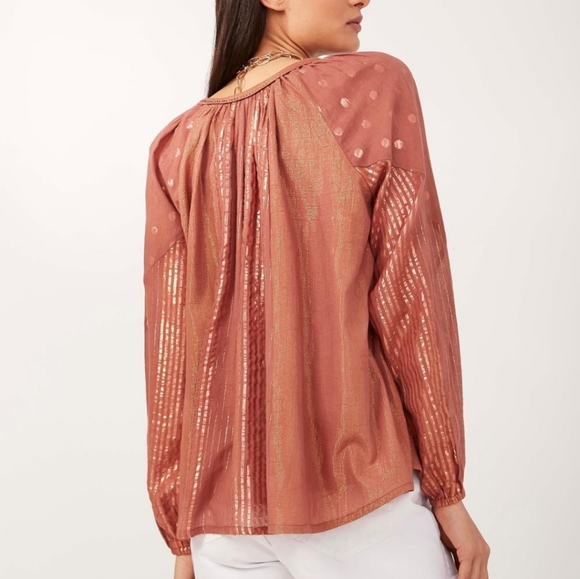 NWT Rapsodia metallic bronze tunic top Small/Medium - Picture 3 of 5